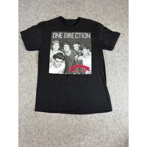 One Direction 2013 Take Me Home Tour T Shirt Mens Small Black Double Sided Tee